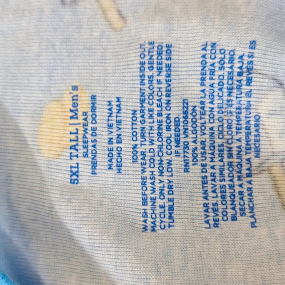 NEW! Men's Big & Tall Hanukkah Matching Family Pajama Set, Blue - Wondershop - Picture 10 of 11